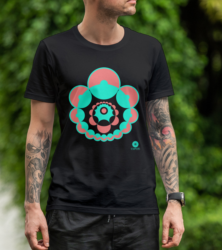 Crop Circle New Alresford Designalens Geometric T-Shirt