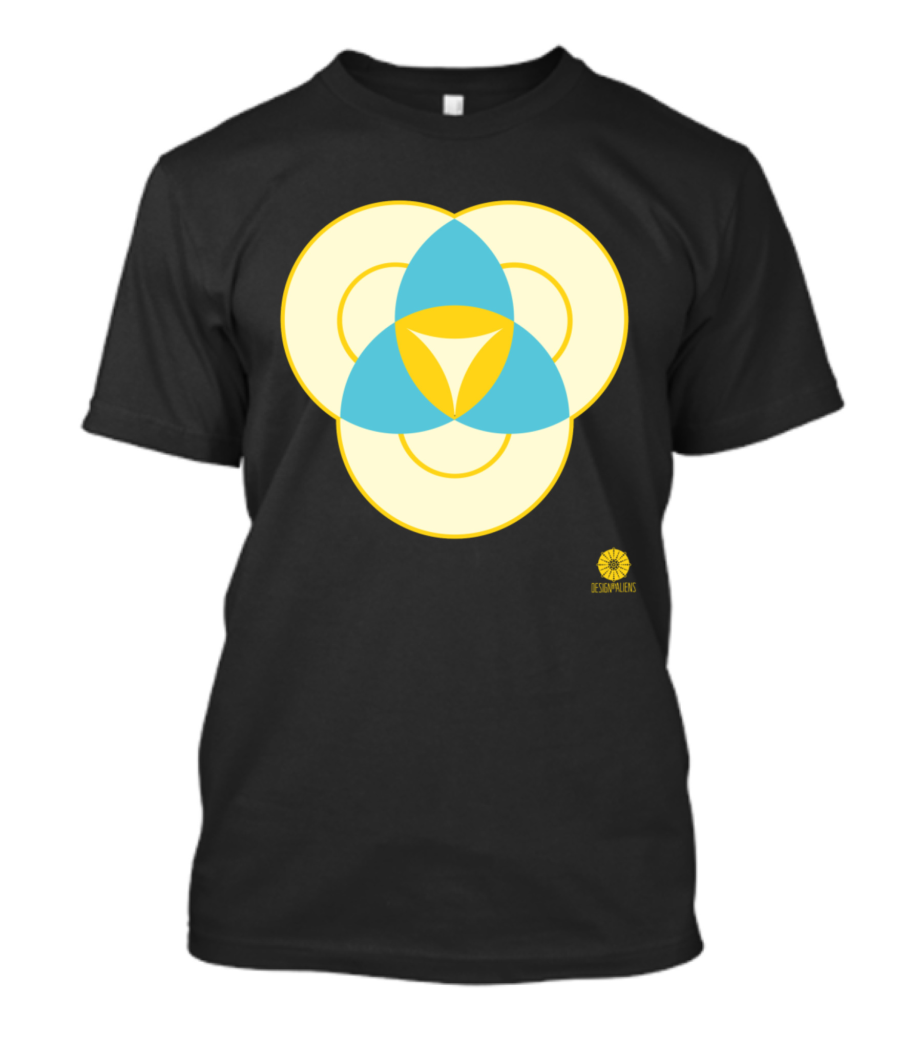 Crop Circle Backhampton Designalens Triquetra Symbol Geometry T-Shirt