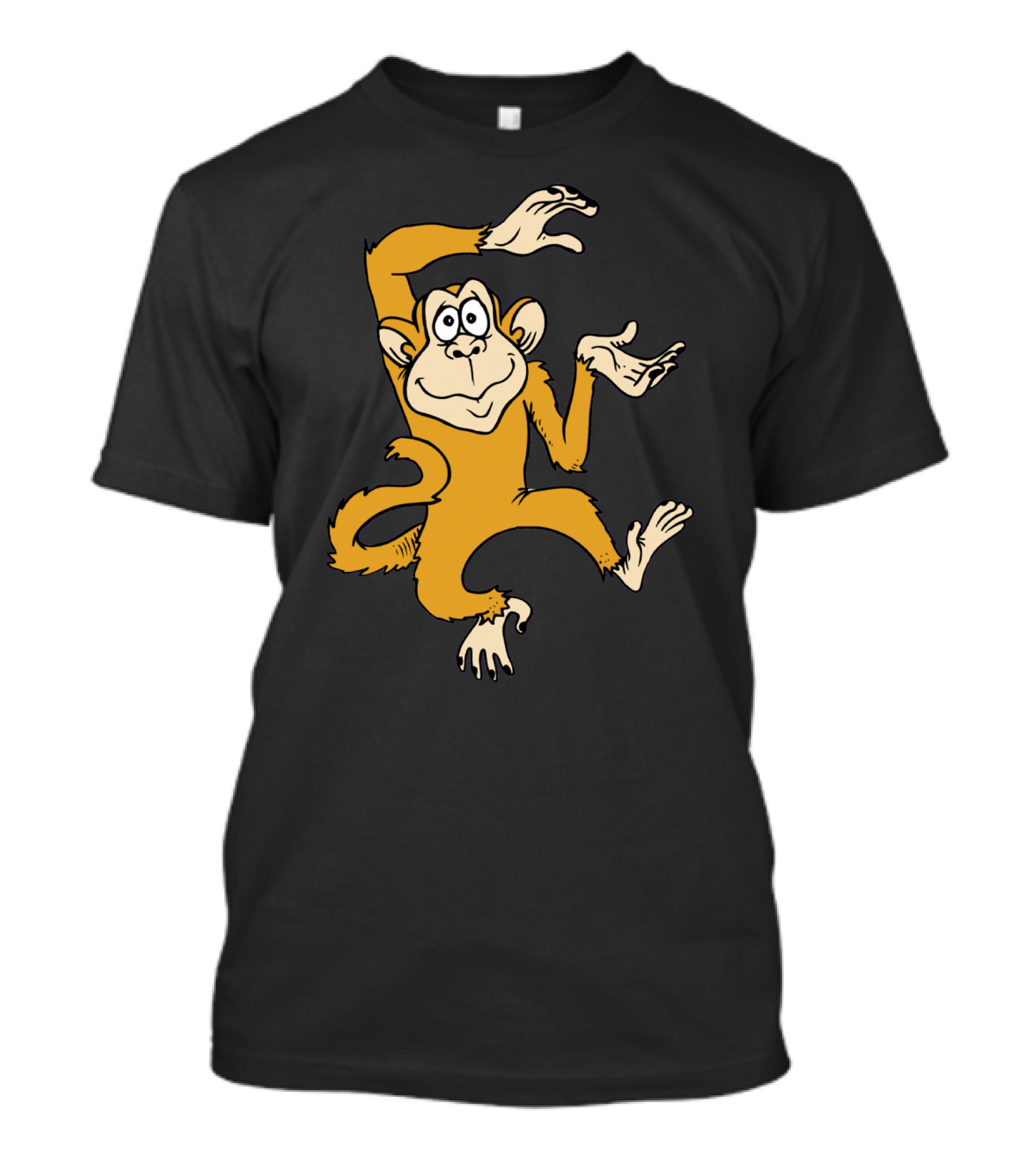 Dance Monkey Cartoon Grooving Playfully T-Shirt