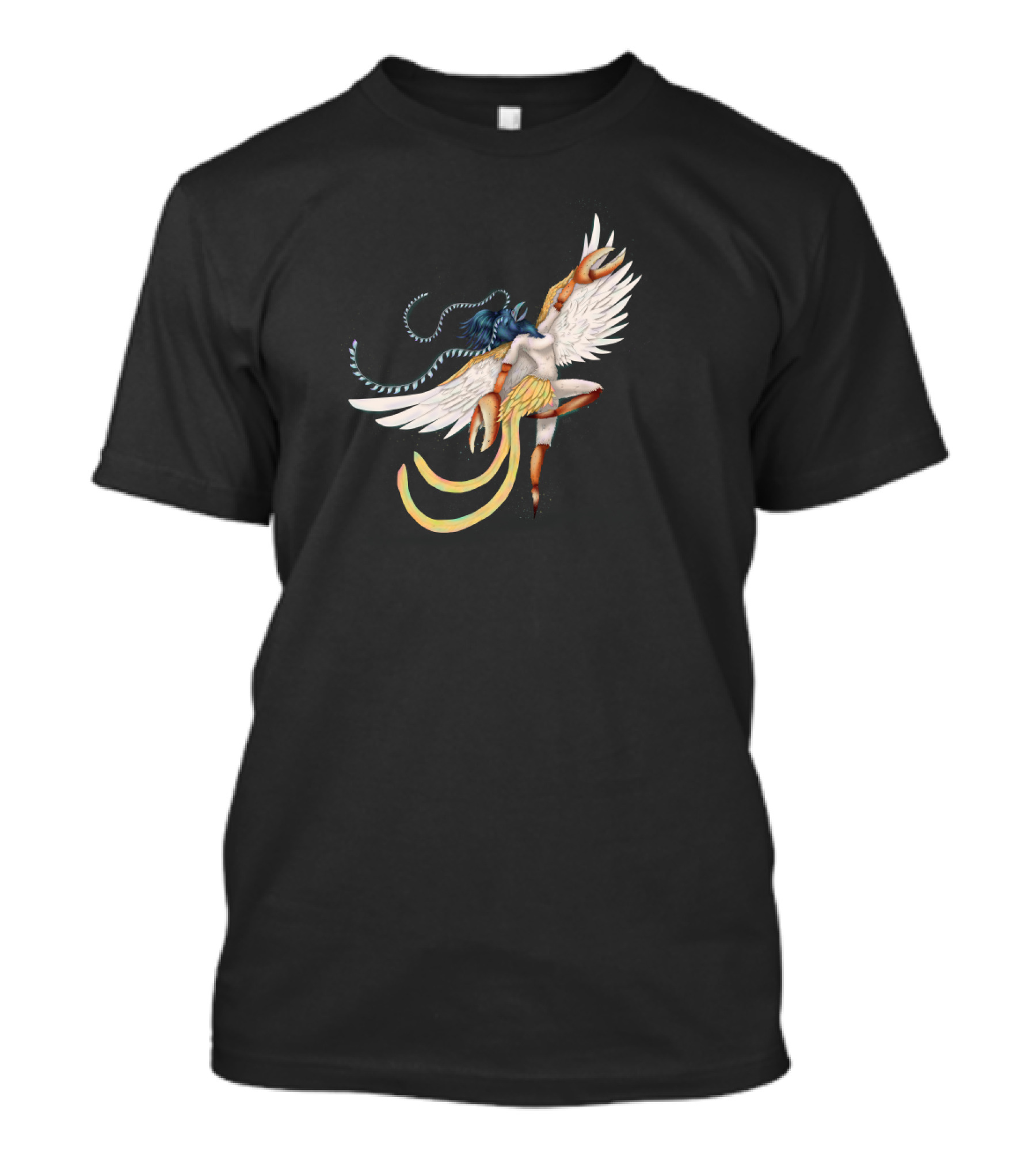 Chimera Dancer: Mythical Creature With Wings And Claws In Motion T-Shirt