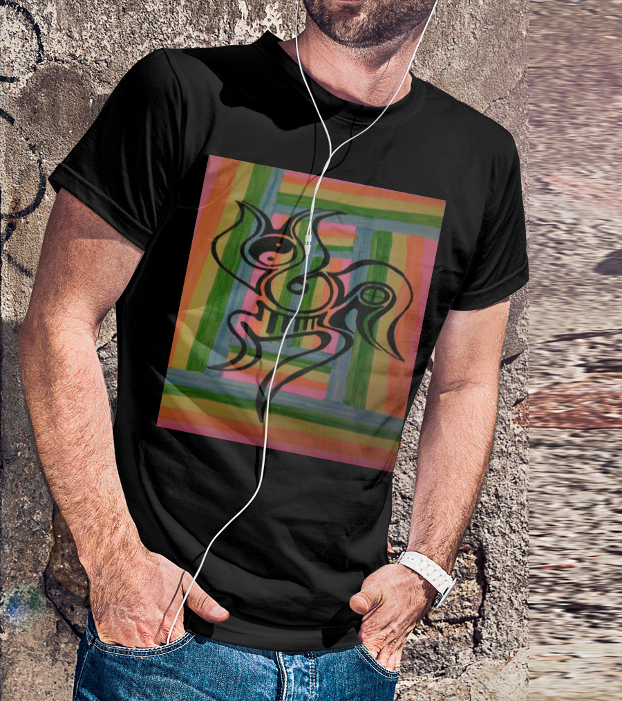 Abstract Harmony: Dancer In Progression With Geometric Color Blocks T-Shirt