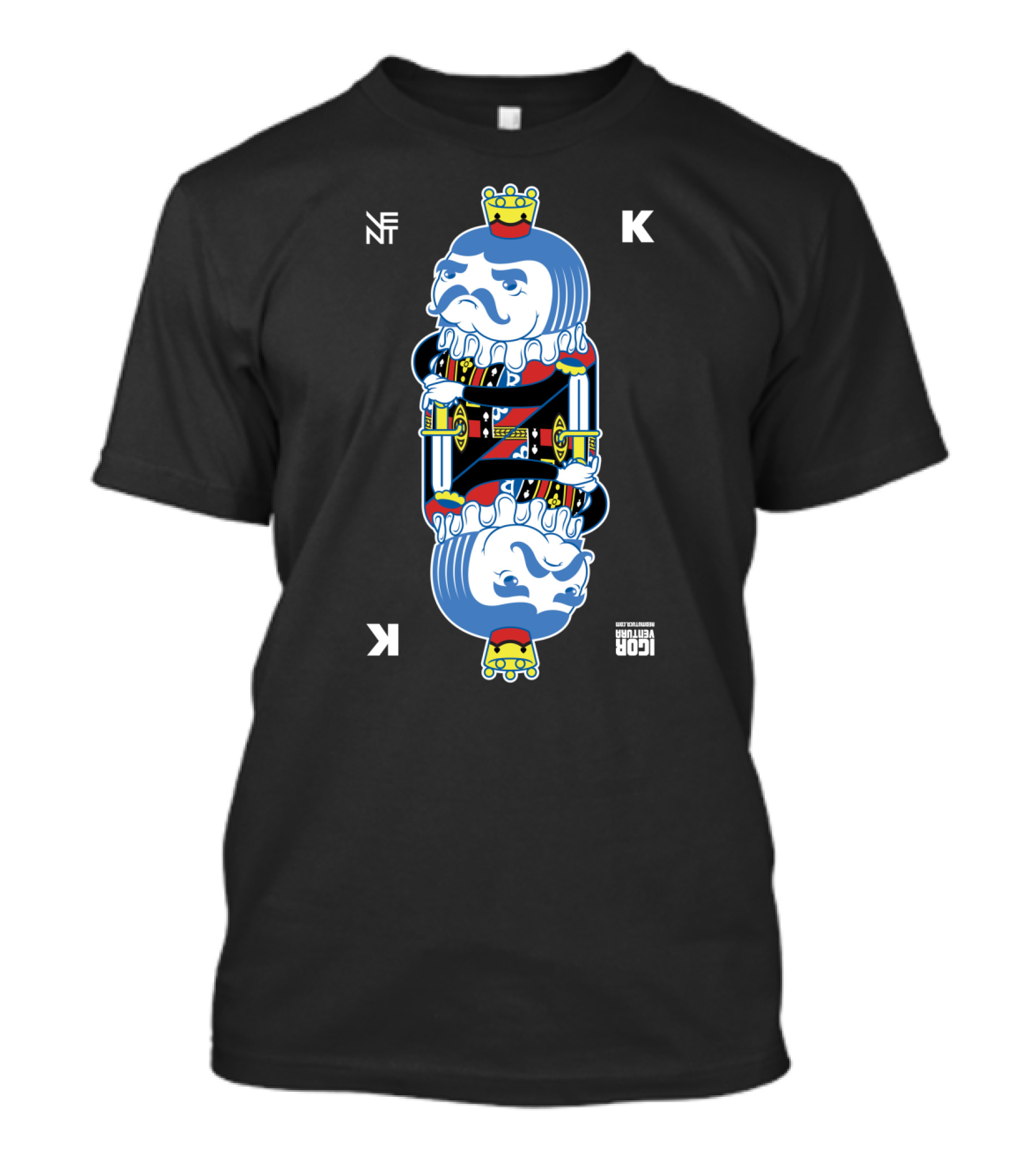 NF ICR KING CARD ICONIC BLACK PLAYING CARD T-Shirt