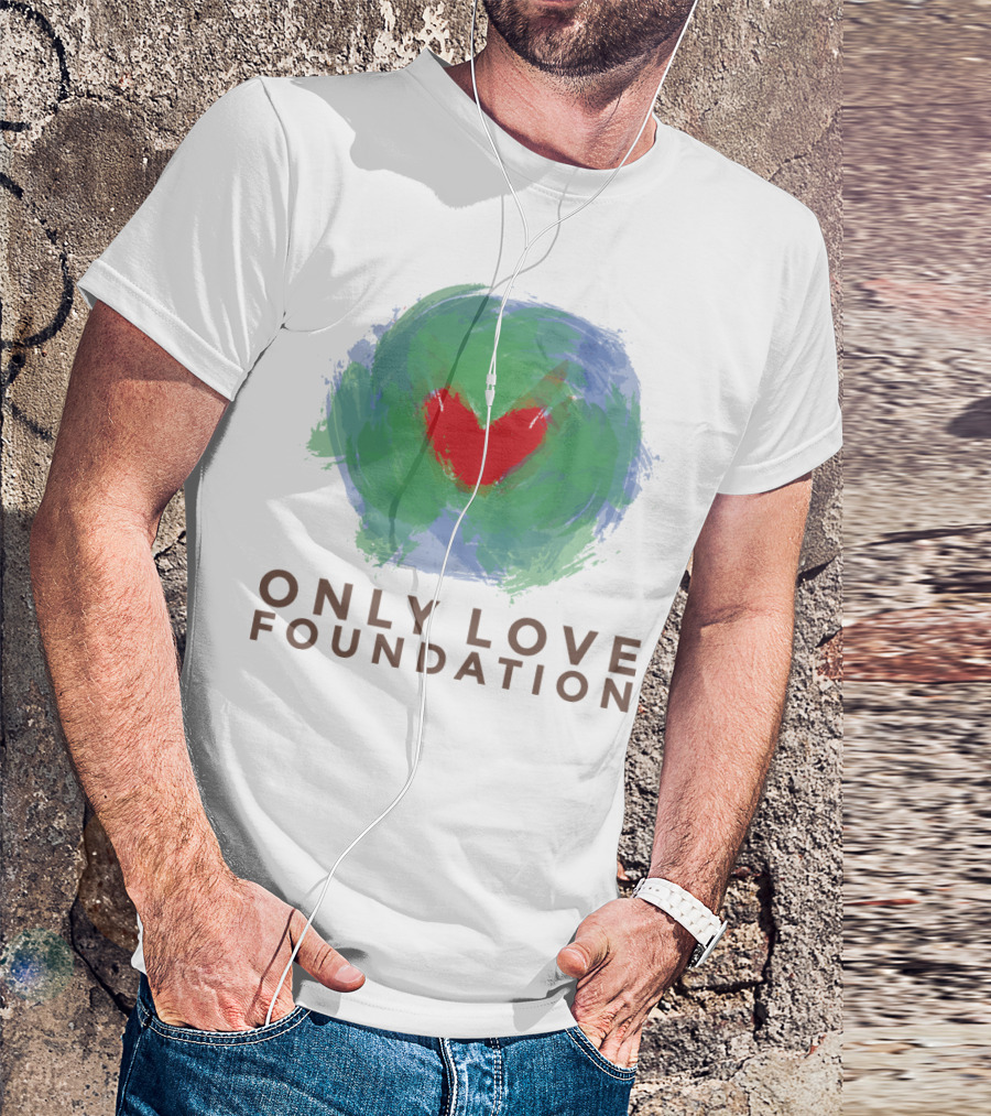 Only Love Foundation Heart Symbol Abstract T-Shirt