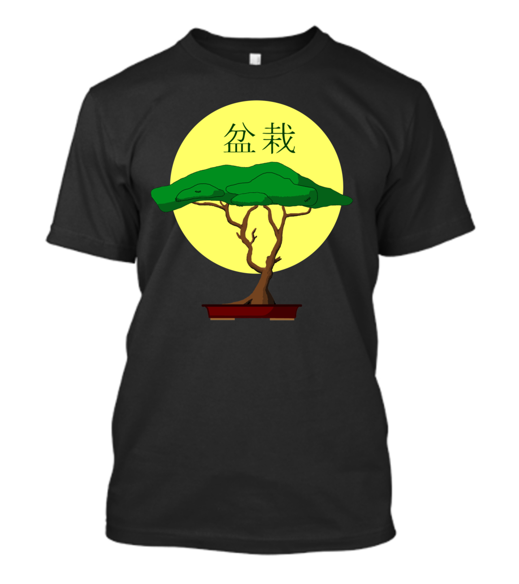 Bonsai Tree Under Moon T-Shirt