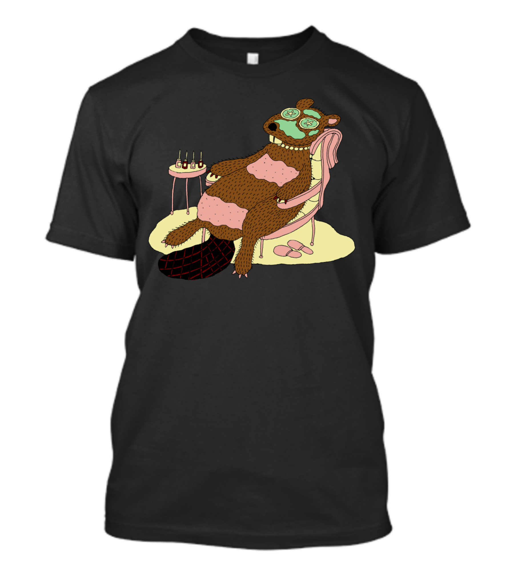 Beaver Wax Relaxation Spa With Face Mask And Pampering T-Shirt