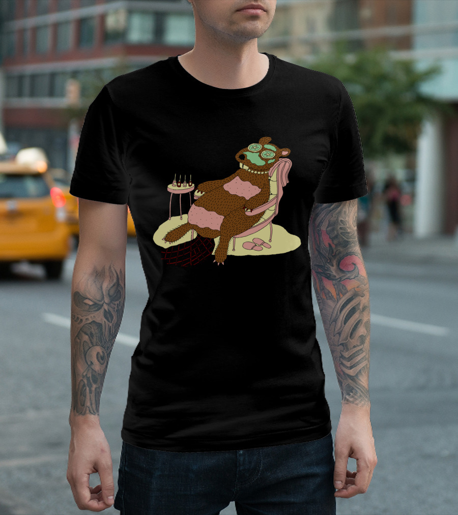 Beaver Wax Relaxation Spa With Face Mask And Pampering T-Shirt