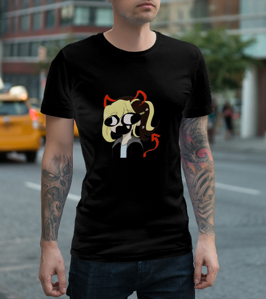 Dani No Character with Unique Hairstyle and Expression T-Shirt