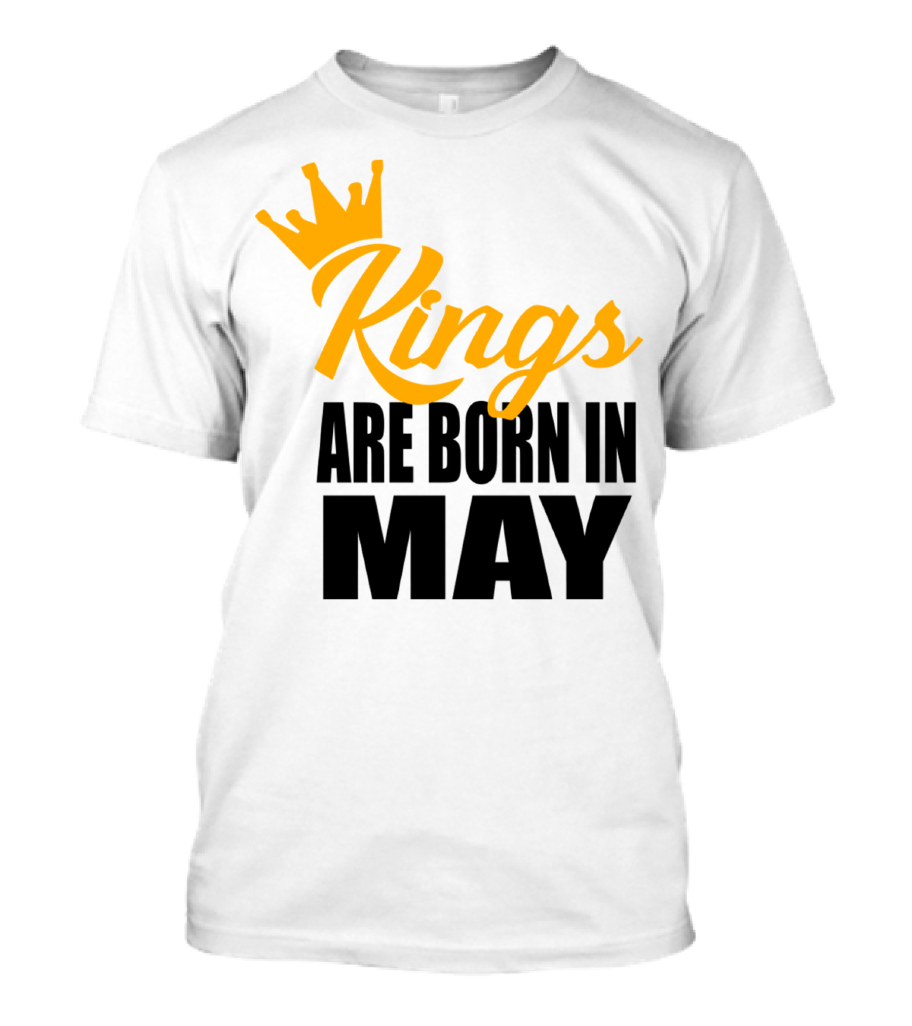 Kings Are Born In May Crown T-Shirt