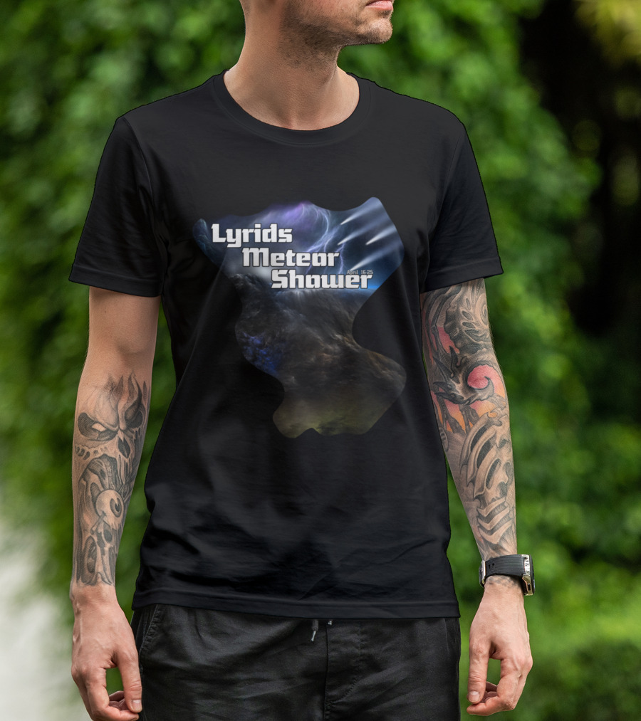 Lyrids Meteor Shower April 16-25 Celestial Event T-Shirt
