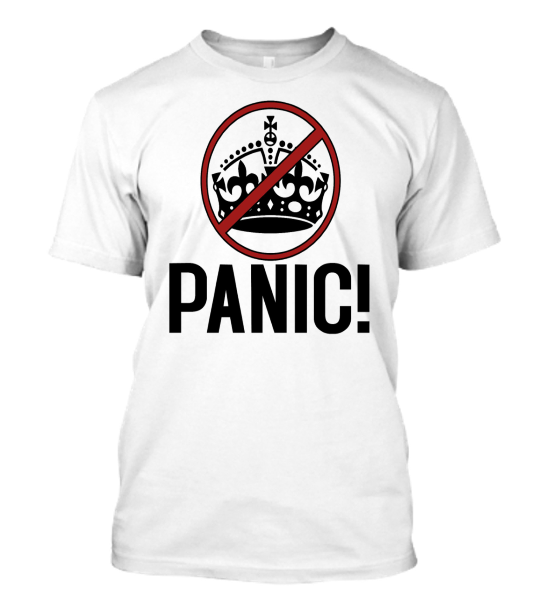 Panic Crown Symbol Crossed Out T-Shirt