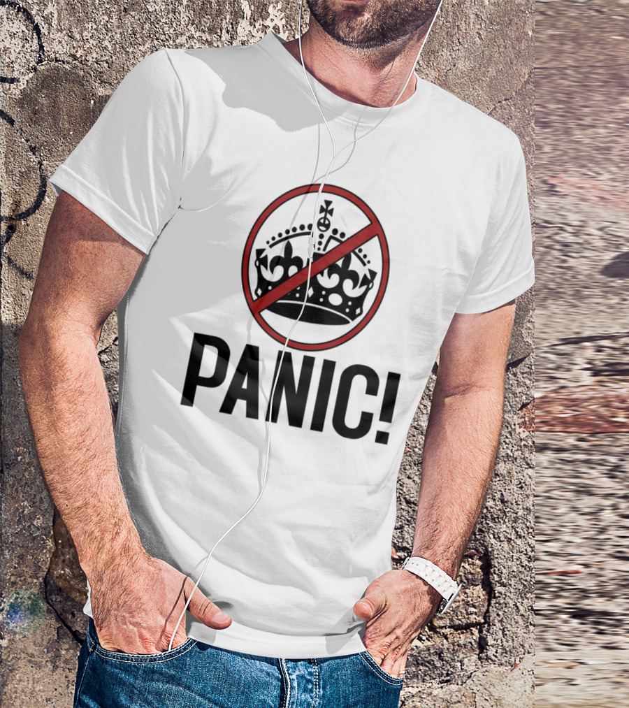 Panic Crown Symbol Crossed Out T-Shirt