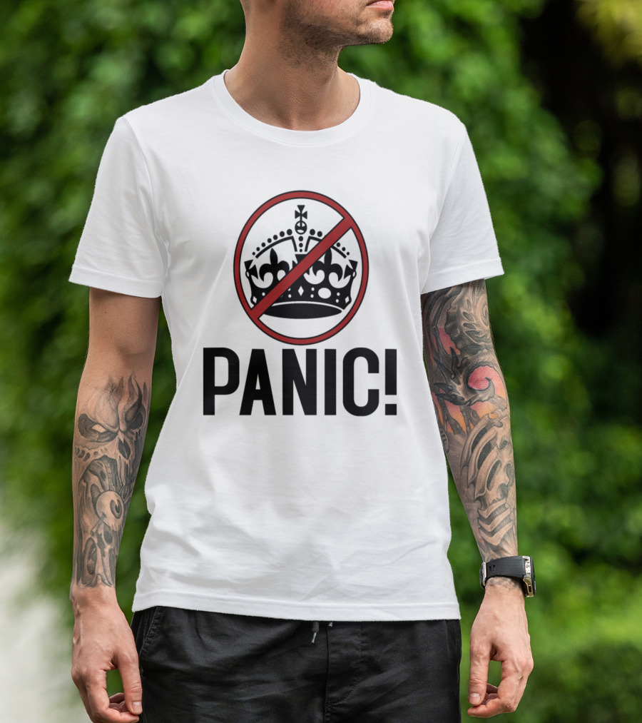 Panic Crown Symbol Crossed Out T-Shirt
