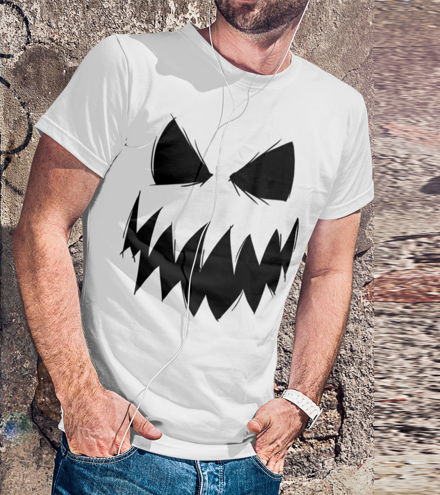 Halloween Pumpkin Jack-O'-Lantern Grinning Smile T-Shirt