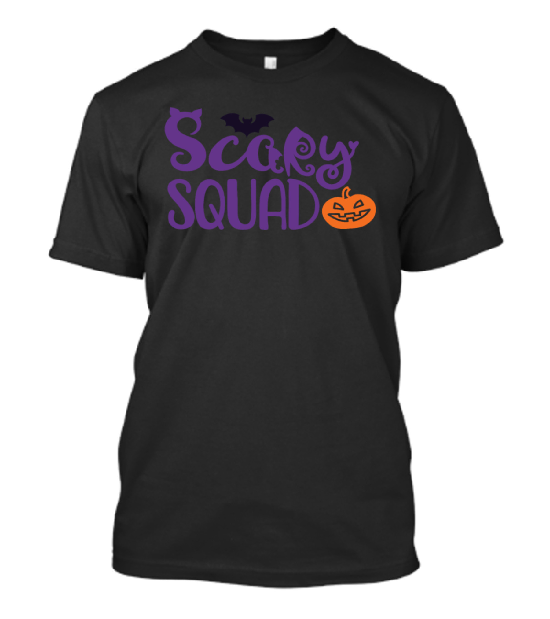 Scary Squad Halloween Bats Pumpkin T-Shirt
