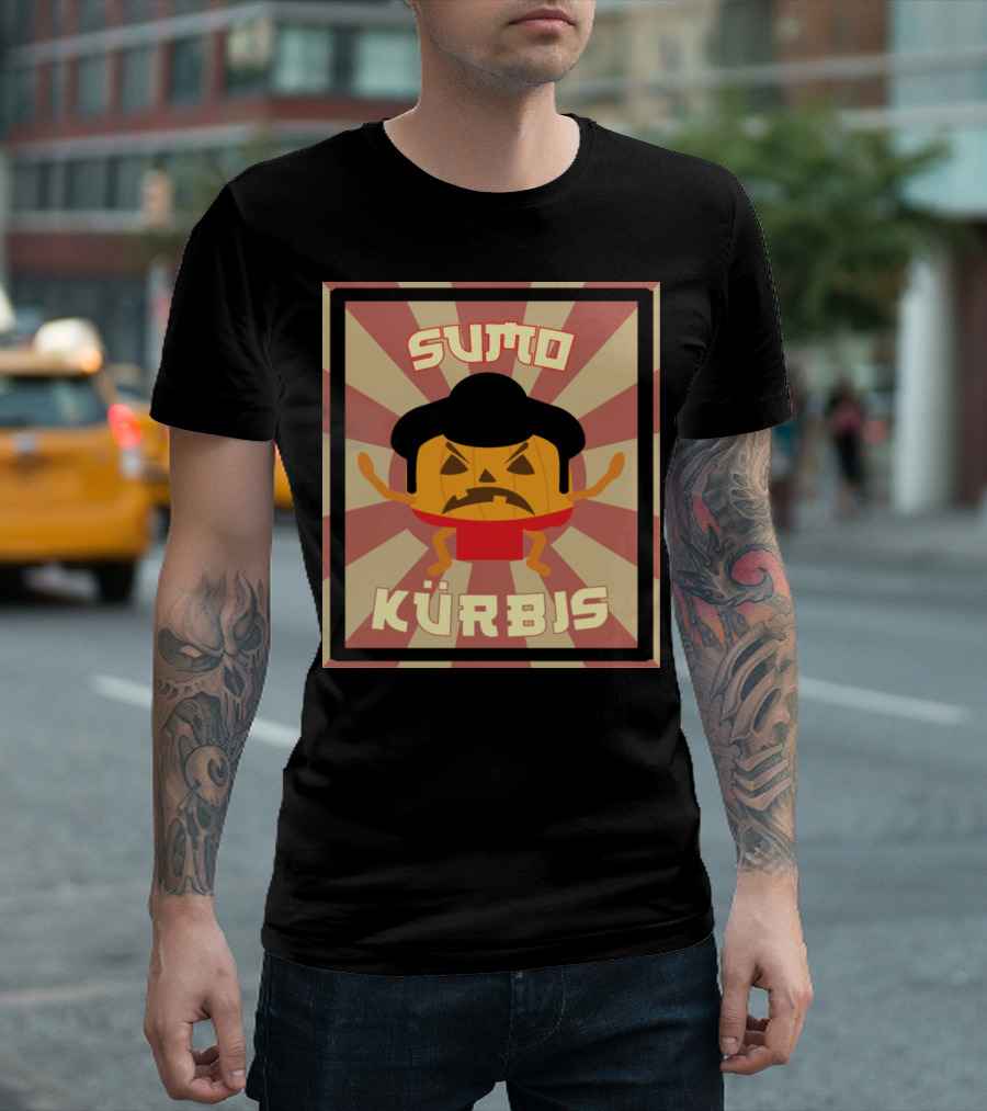 Sumo Kürbis Halloween Pumpkin German Great T-Shirt