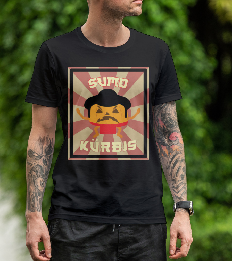 Sumo Kürbis Halloween Pumpkin German Great T-Shirt