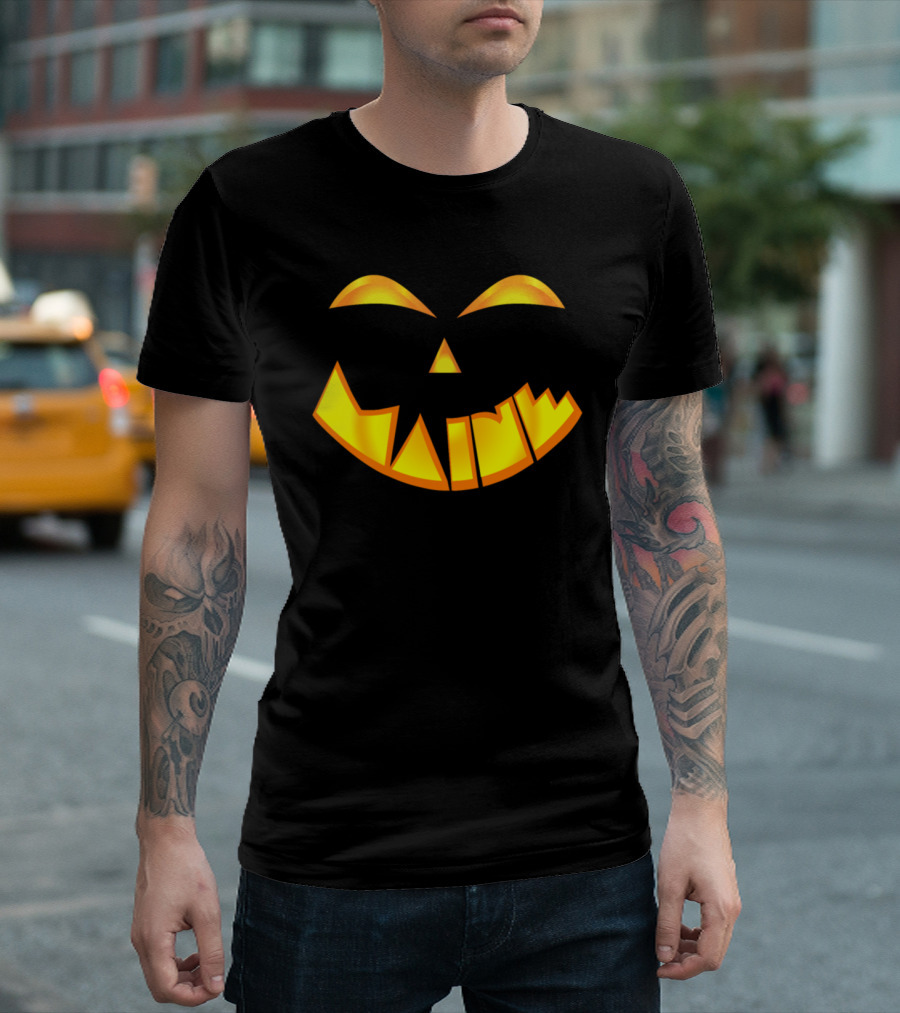 Maine Jack O' Lantern Pumpkin Face With Carved Smile T-Shirt