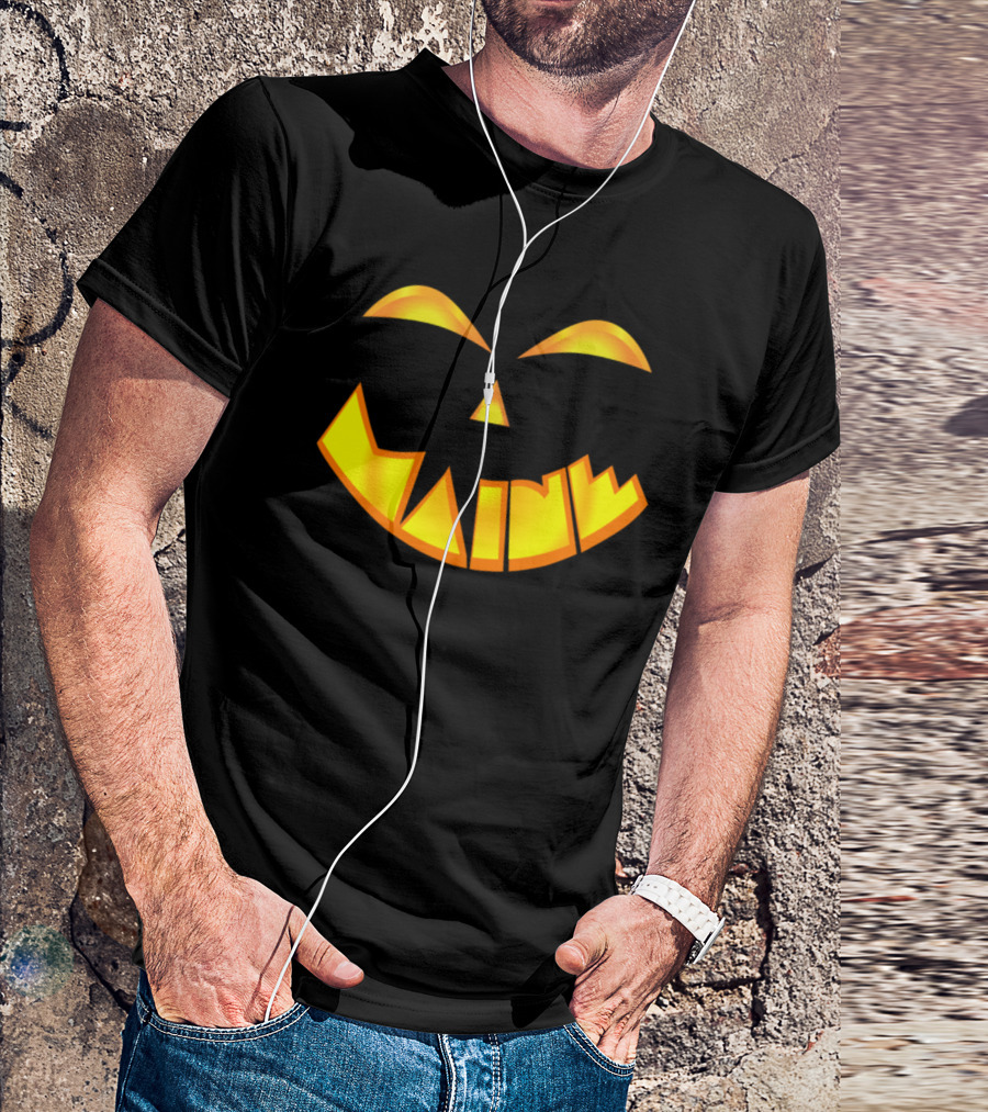 Maine Jack O' Lantern Pumpkin Face With Carved Smile T-Shirt