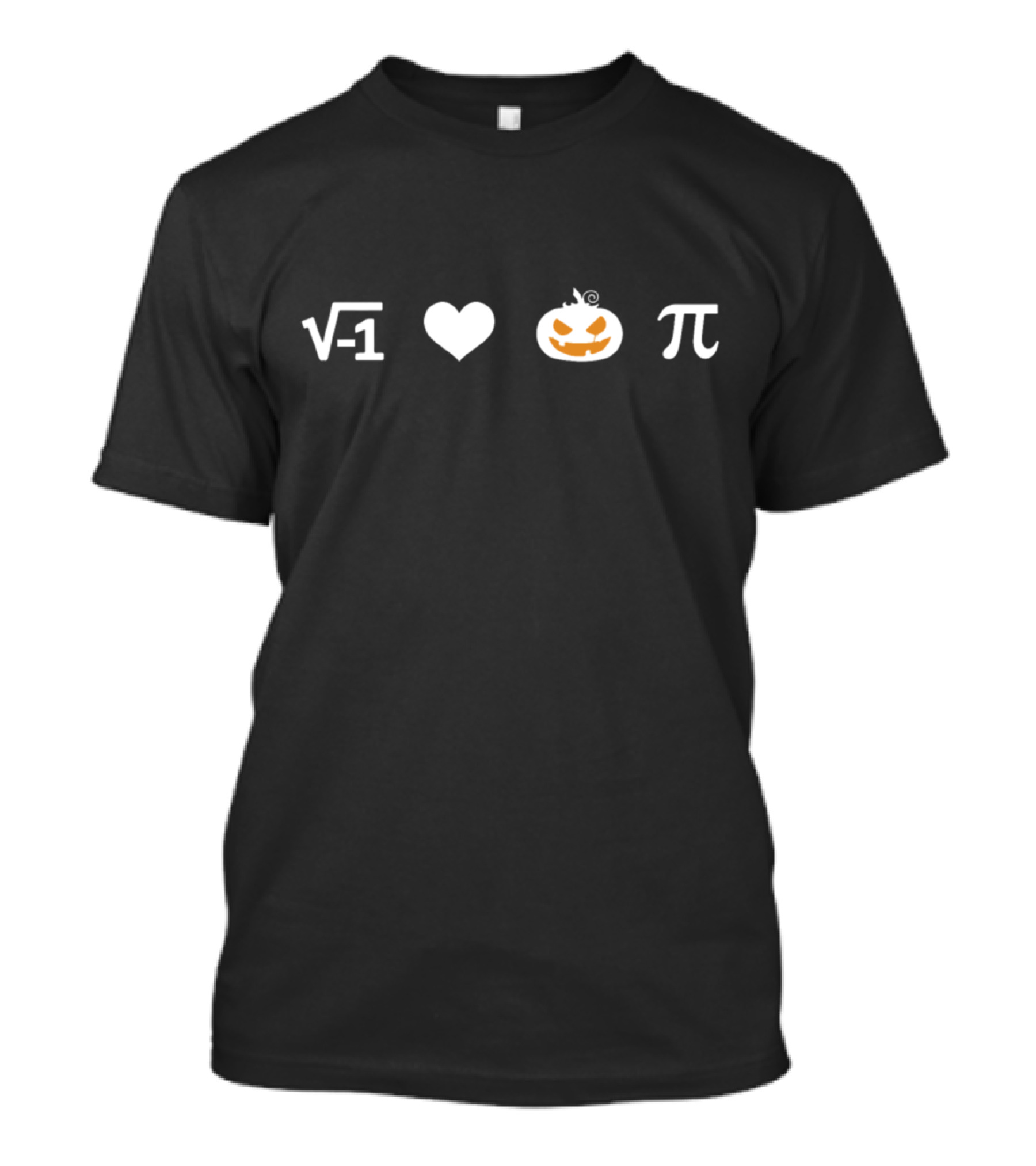 Funny Halloween Math Square Root Heart Pumpkin Pi T-Shirt