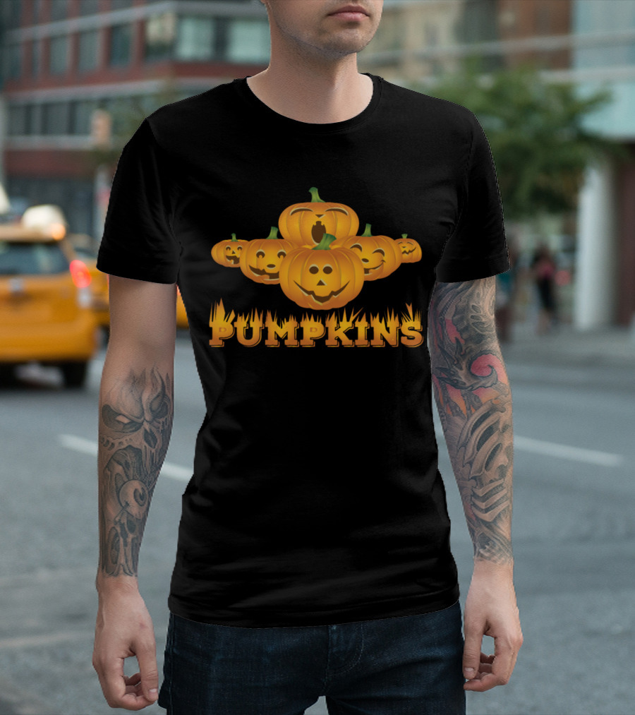 Pumpkin Bunch Pumpkins Halloween Group T-Shirt