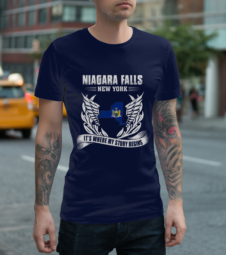 Niagara Falls New York It's Where My Story Begins T-Shirt
