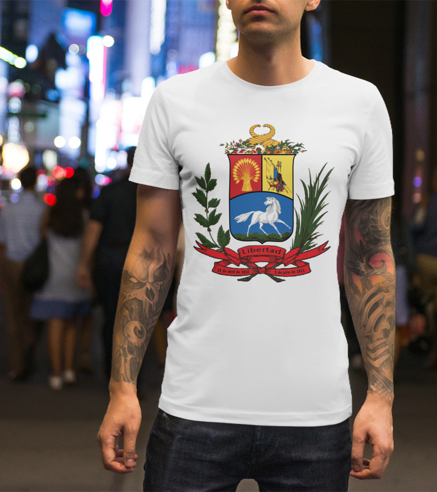 ESCUDO ANTIGUO DE VENEZUELA LIBERTAD 19 DE ABRIL DE 1810 5 DE JULIO DE 1811 T-Shirt
