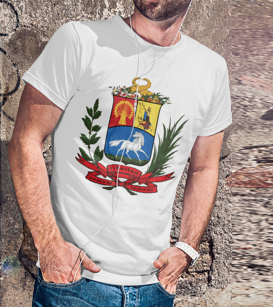 ESCUDO ANTIGUO DE VENEZUELA LIBERTAD 19 DE ABRIL DE 1810 5 DE JULIO DE 1811 T-Shirt