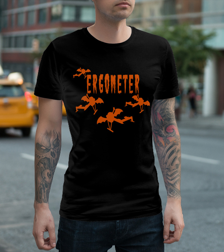Ergometer Rowing Halloween Bats T-Shirt
