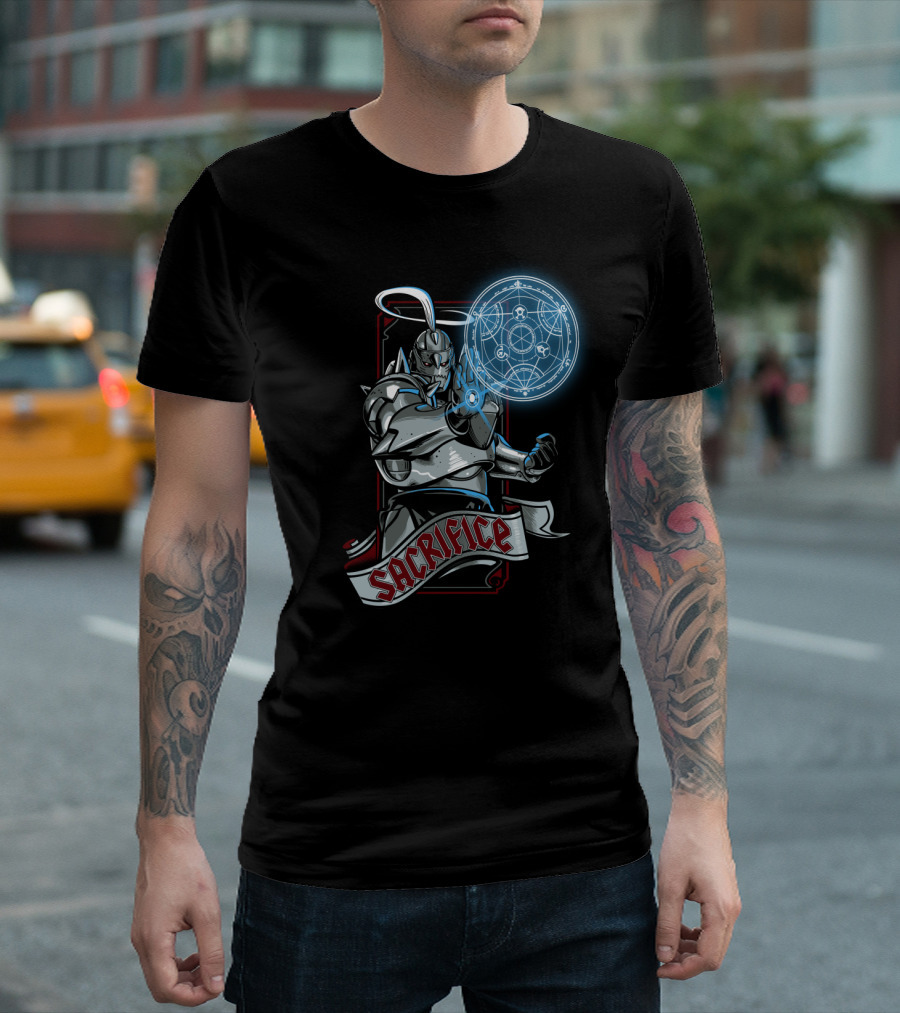 Sacrifice Full Iron Alchemist Circle Symbolic T-Shirt