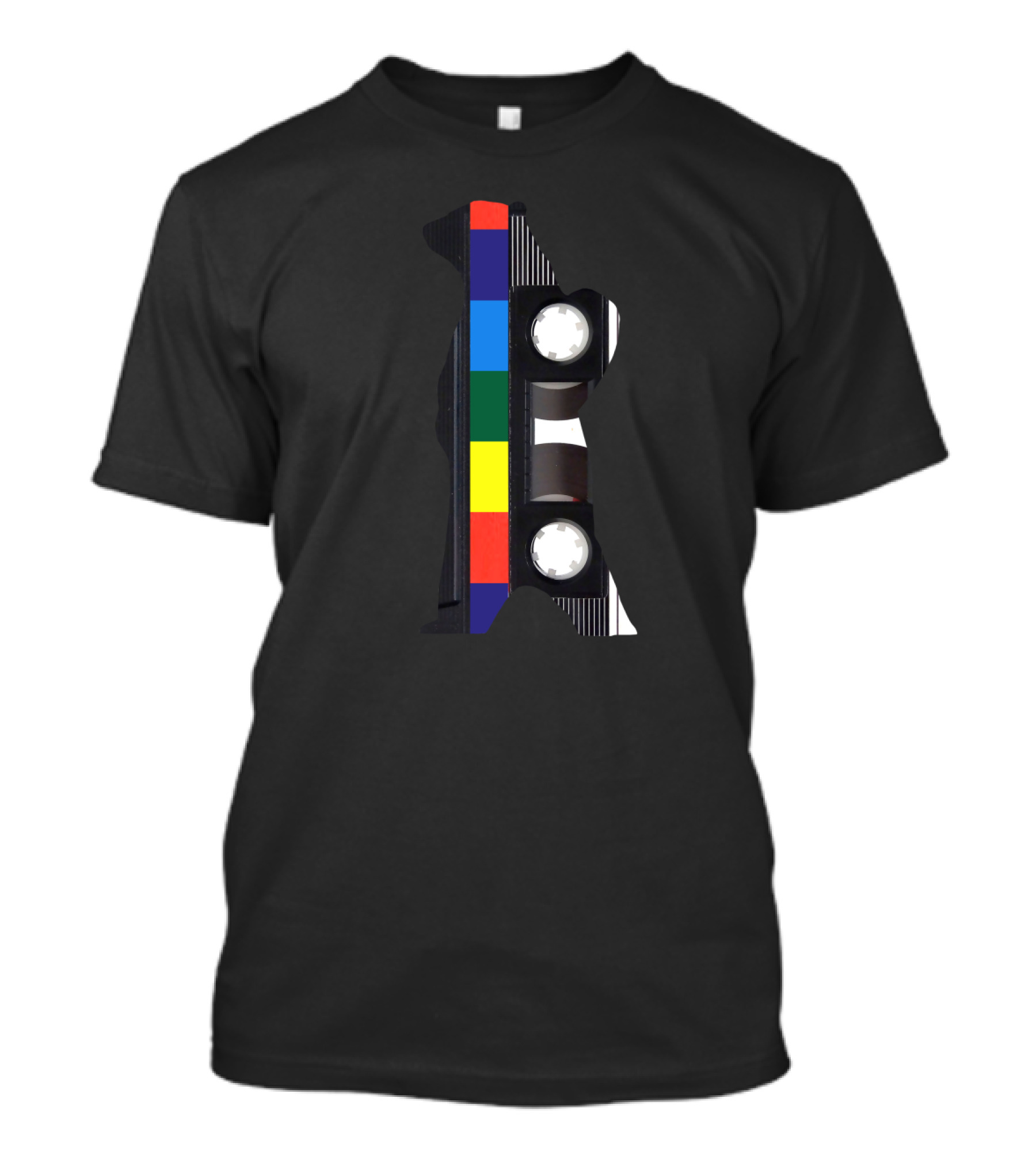 Mixtapes Single Artwork Colorful Cassette Tape T-Shirt