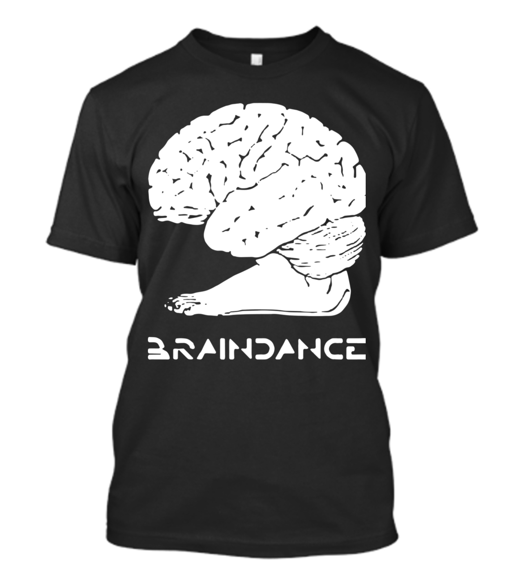 Braindance Foot Brain Humour Fusion T-Shirt
