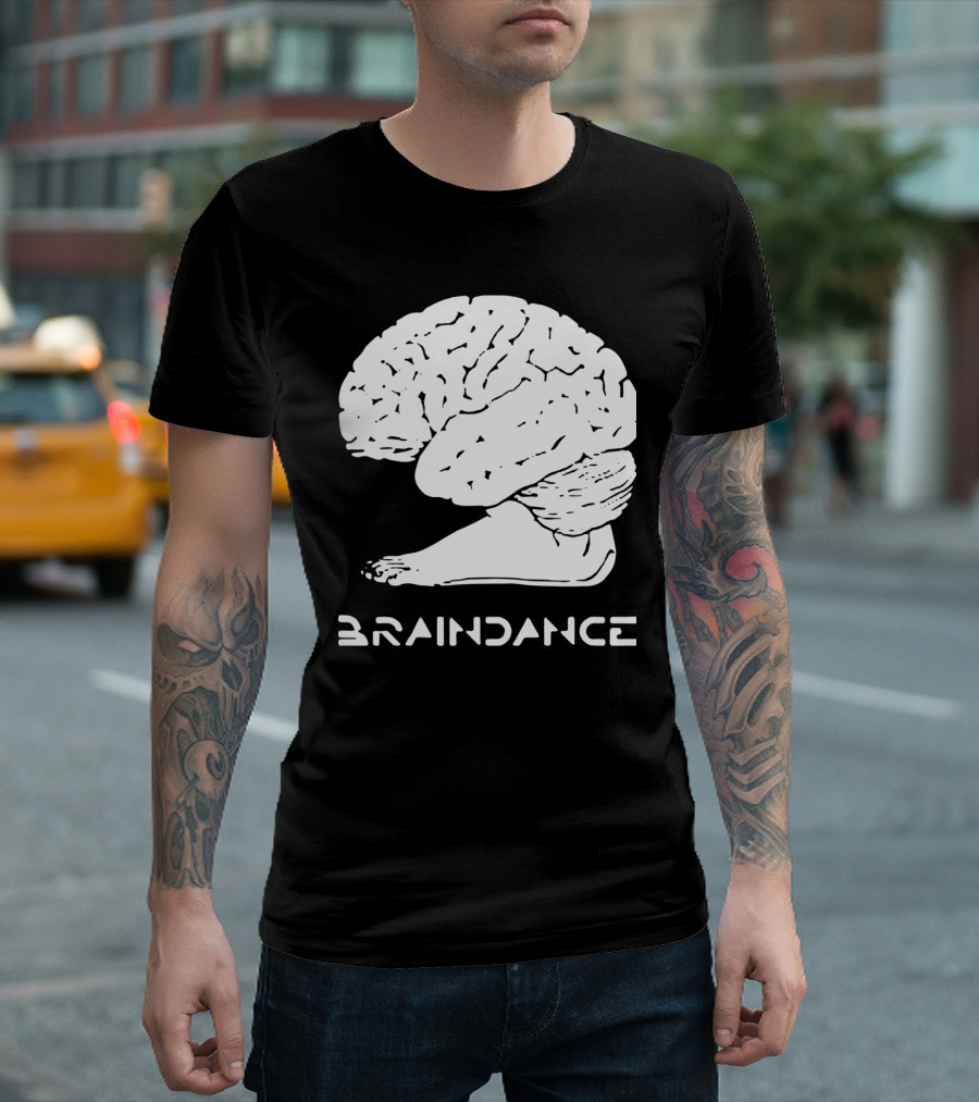 Braindance Foot Brain Humour Fusion T-Shirt