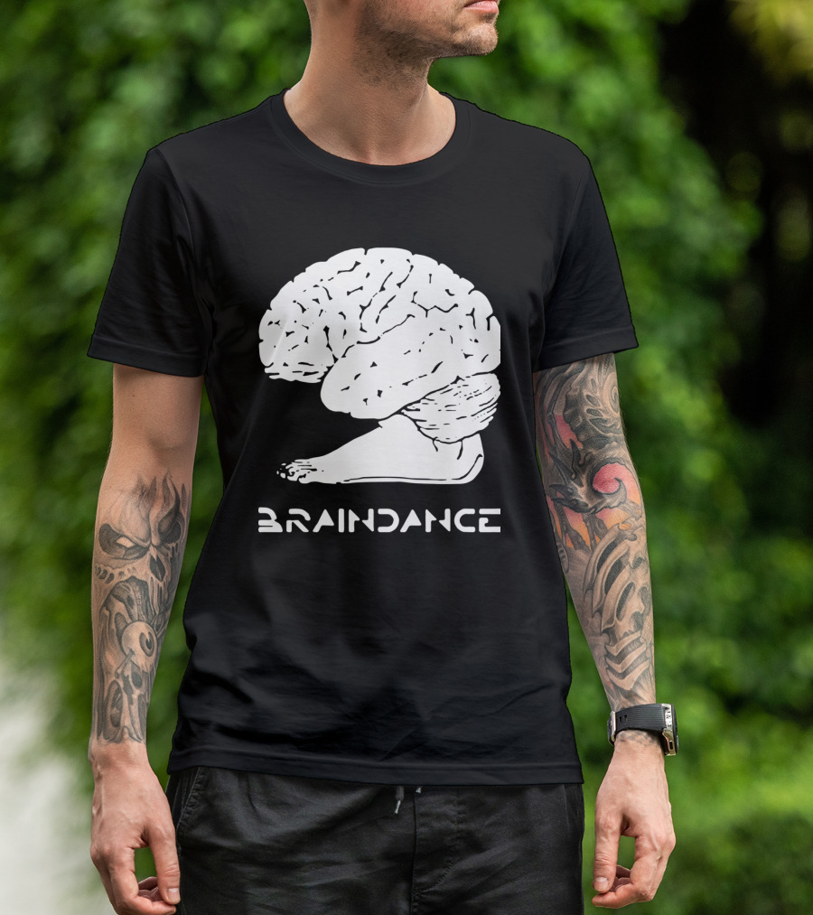 Braindance Foot Brain Humour Fusion T-Shirt
