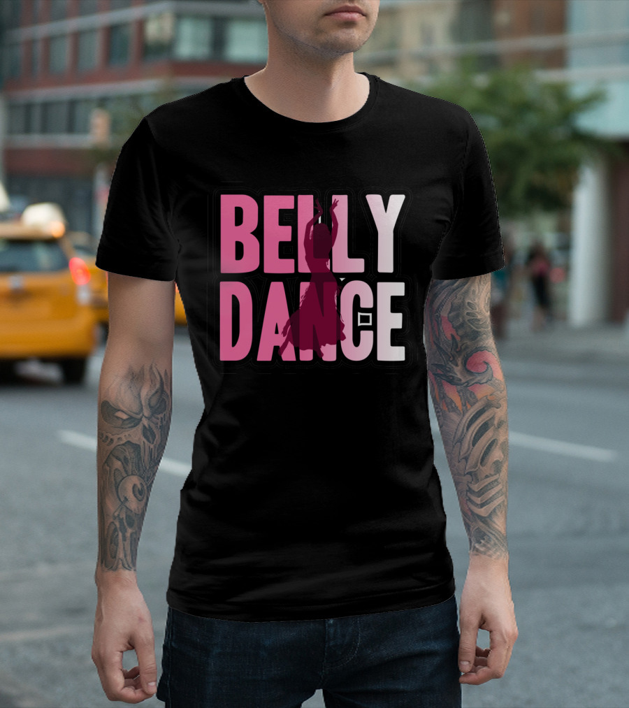 Belly Dance Silhouette In T-Shirt
