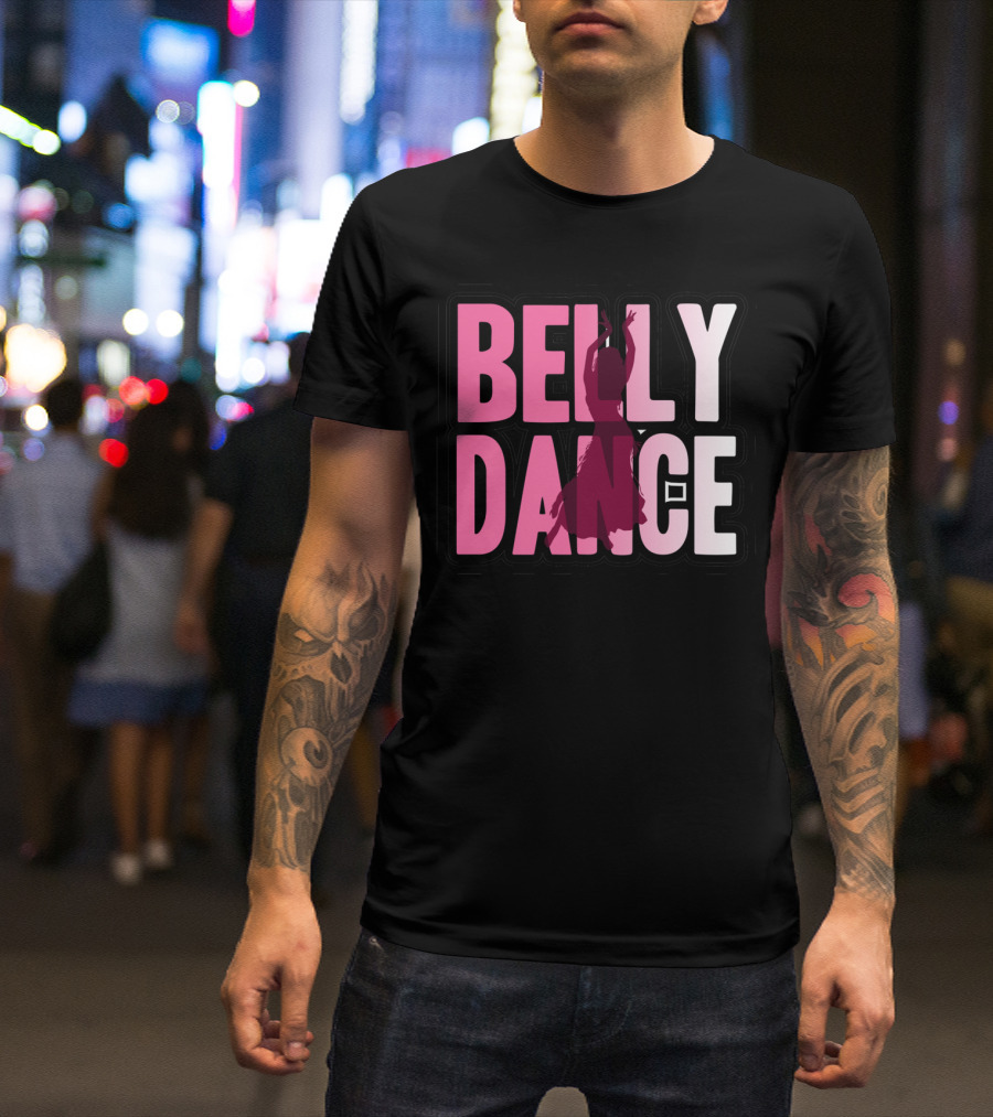 Belly Dance Silhouette In T-Shirt