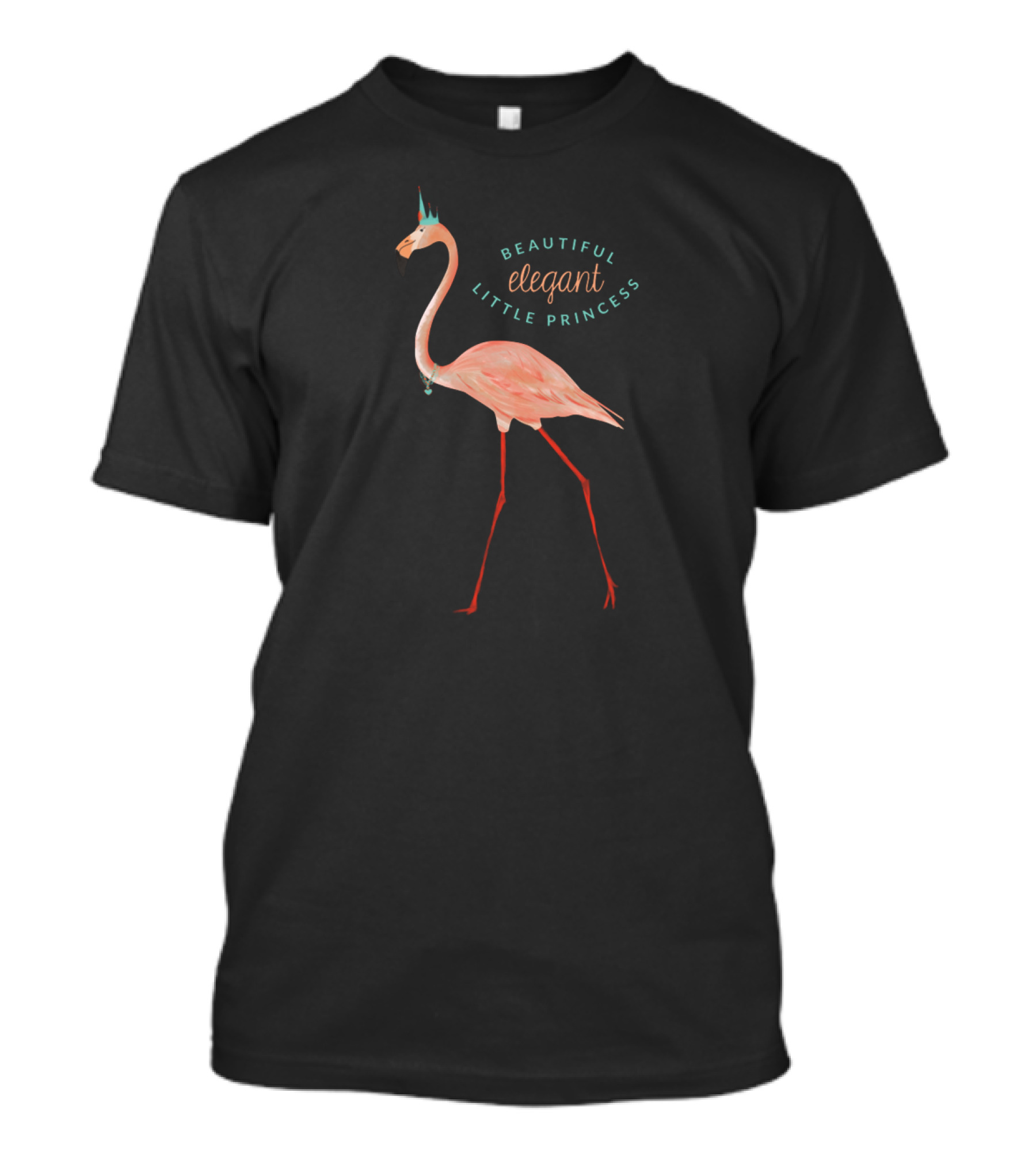 Beautiful Elegant Flamingo Little Princess T-Shirt
