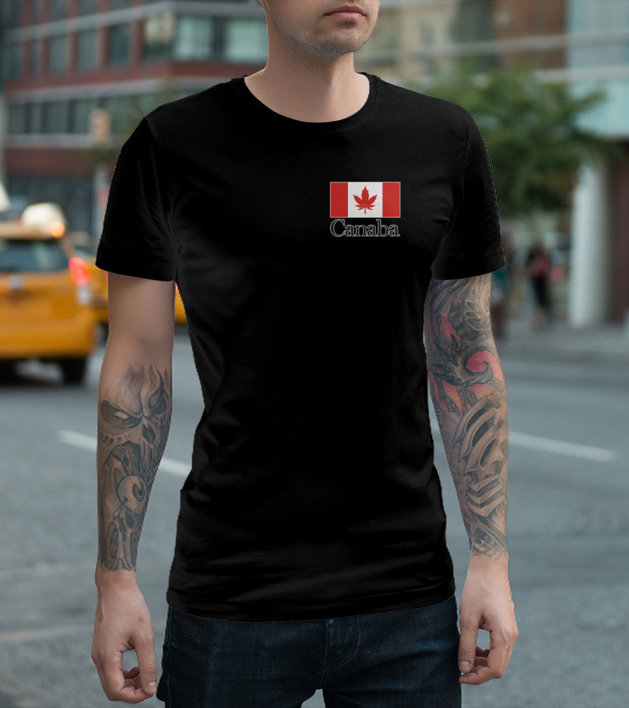 Canaba Style A Pocket Canadian Flag T-Shirt