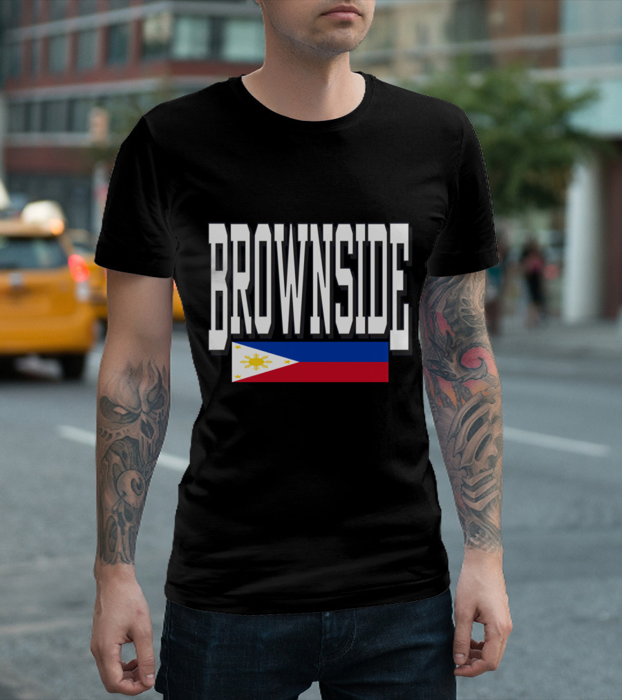 Brownside With Philippine Flag T-Shirt