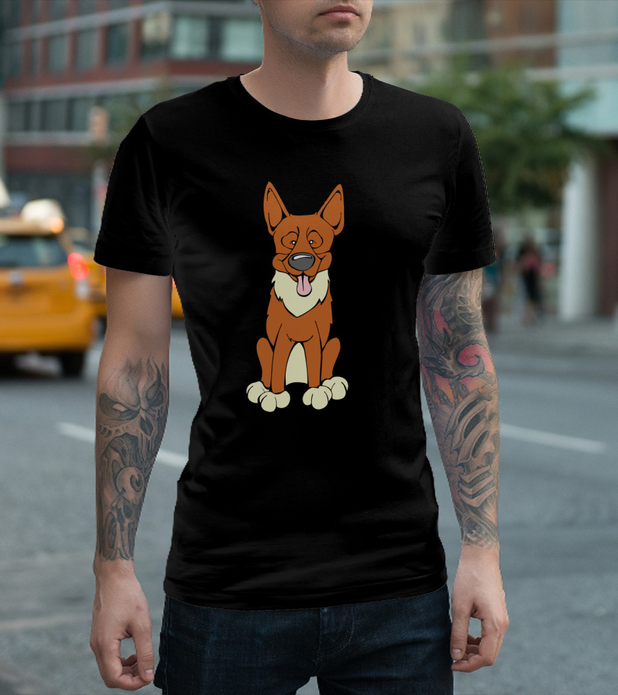 Finnish Spitz Cartoon Dog T-Shirt