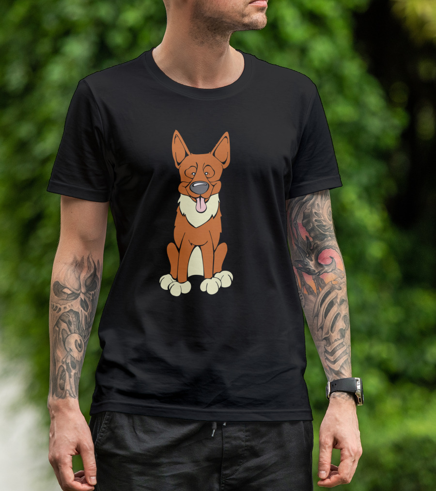 Finnish Spitz Cartoon Dog T-Shirt