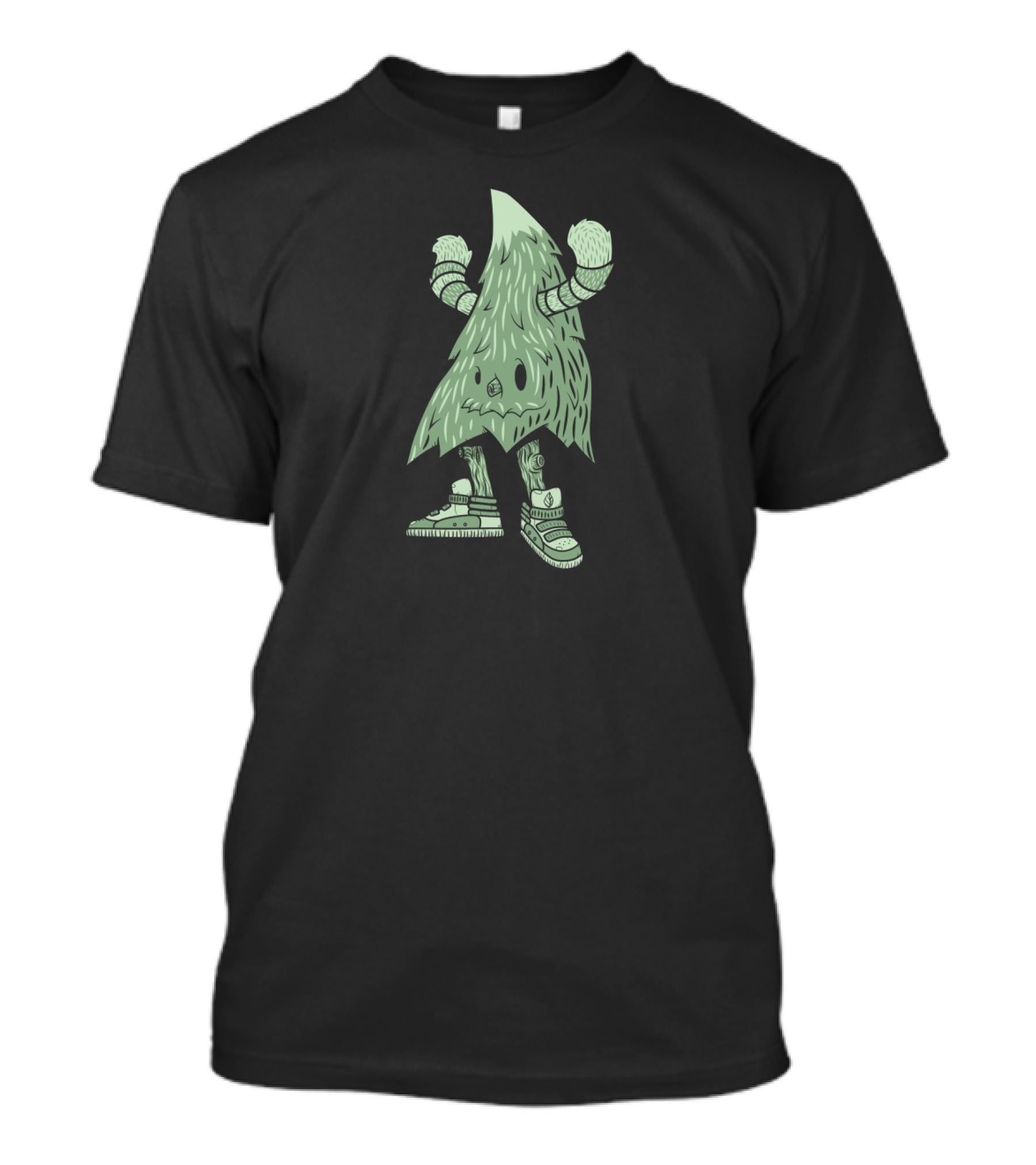 Fresh Pine Character With Sneakers And Gloves T-Shirt