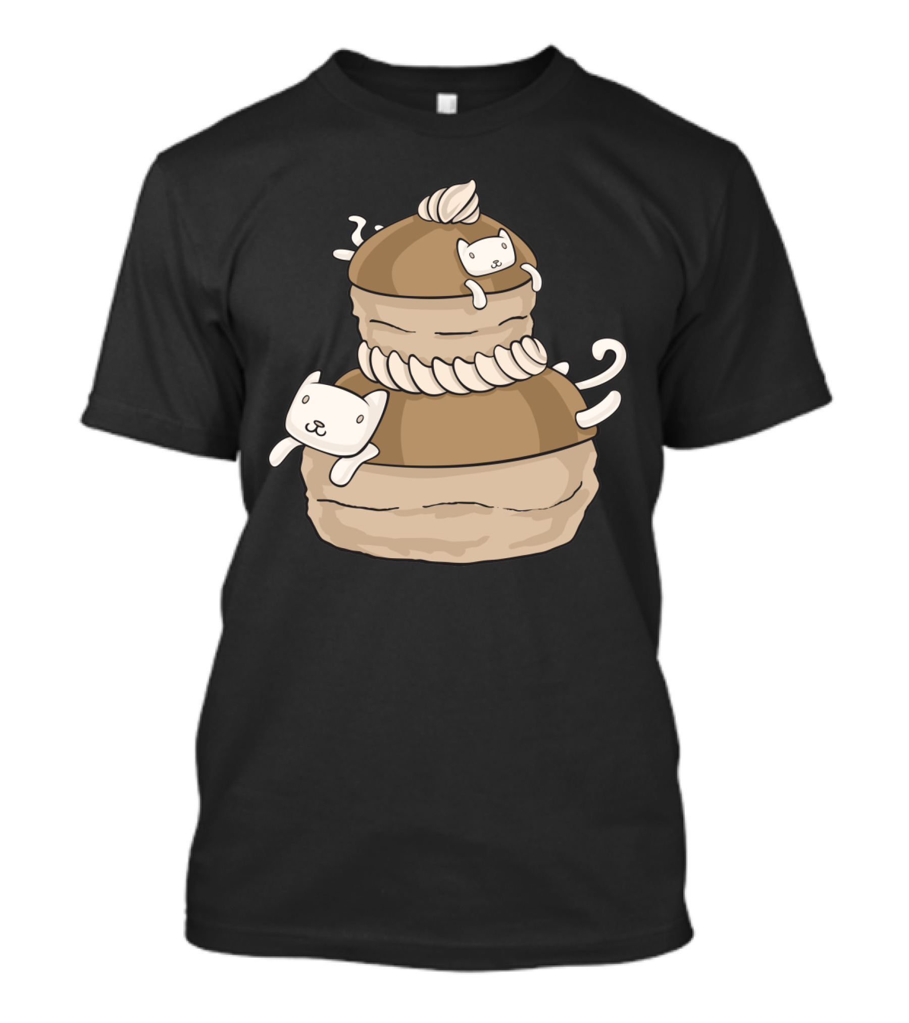 Religieuse Kitties French Pastry Cats Dessert-Themed Cuteness T-Shirt