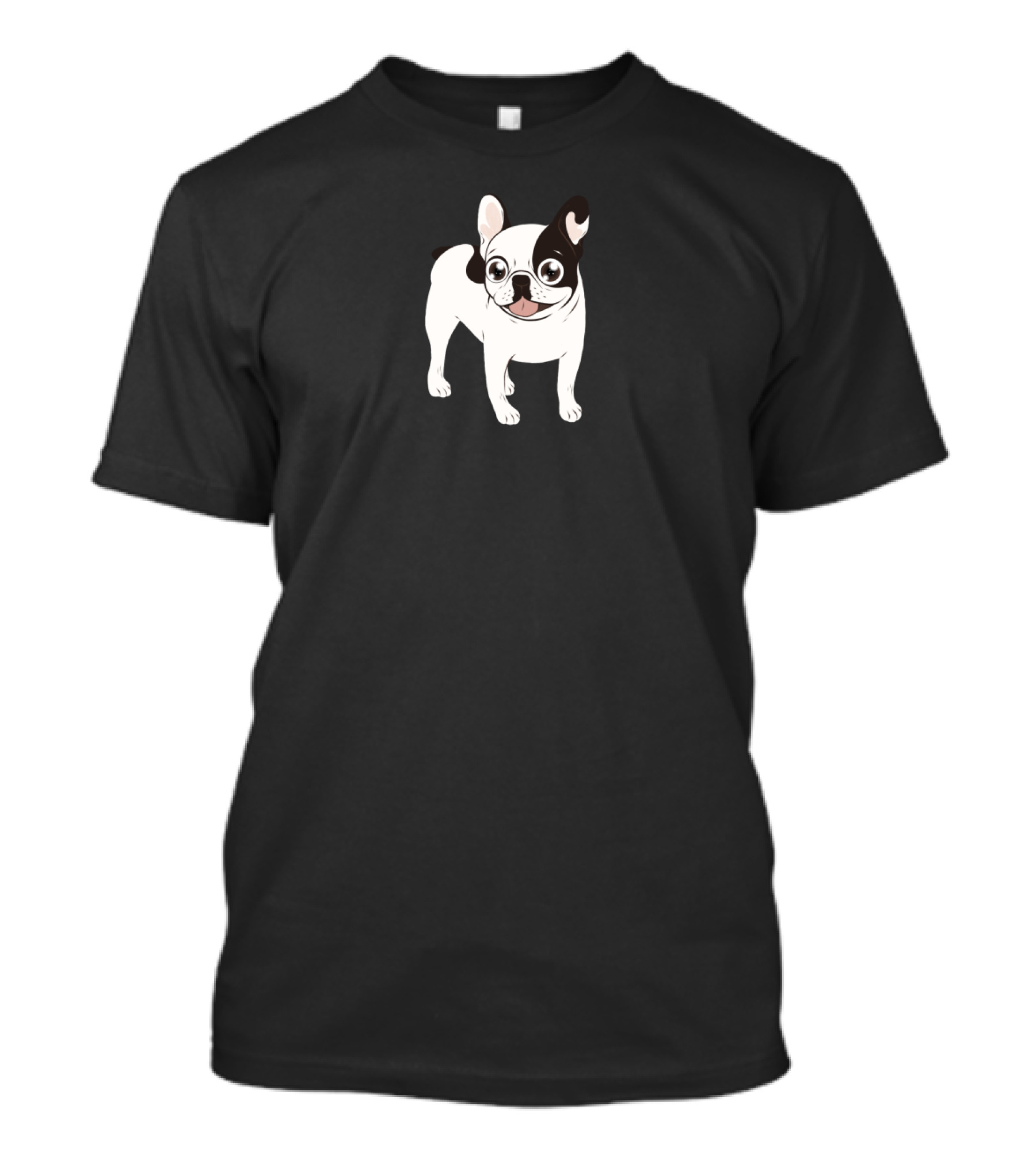 Cute And Playful Hooded Pied French Bulldog T-Shirt