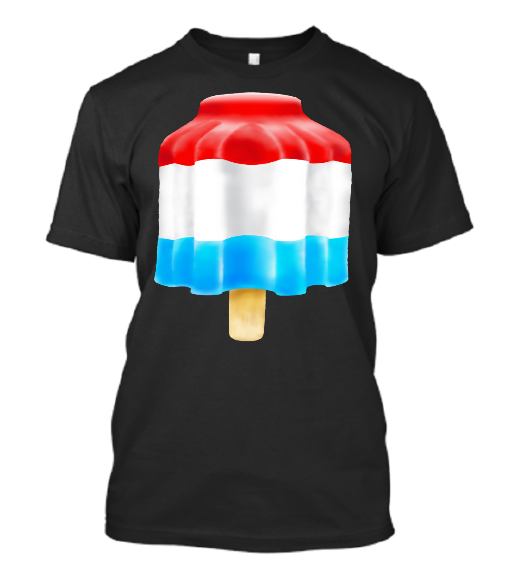 Firecracker Popsicle Ice Cream Red White And Blue Iconic Summer Treat T-Shirt