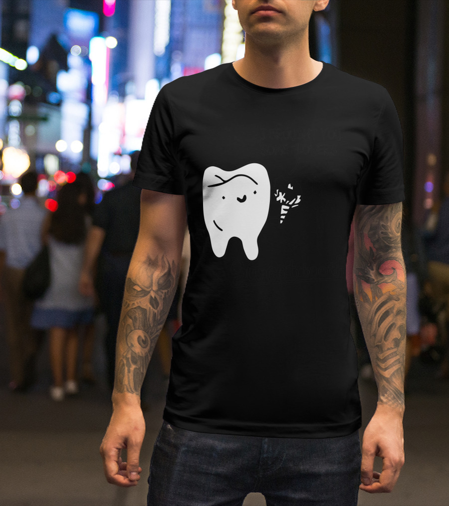 Sweet Tooth Holding Flowers I Brought You Some Flowers T-Shirt