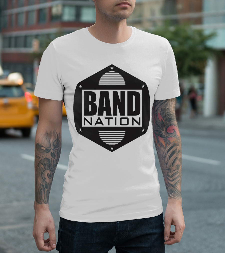 BAND NATION Hexagon Logo T-Shirt