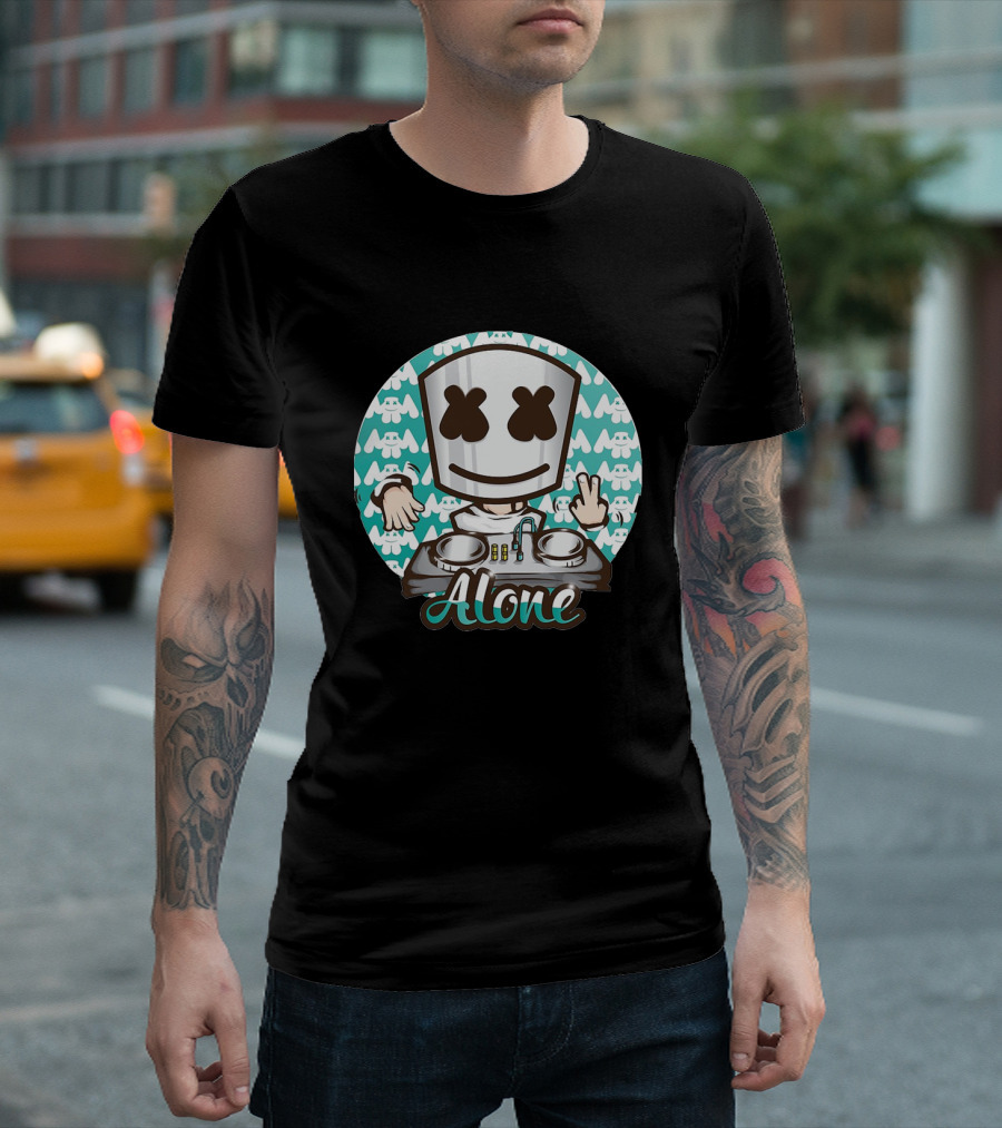 Marshmello Alone DJ Turntable T-Shirt