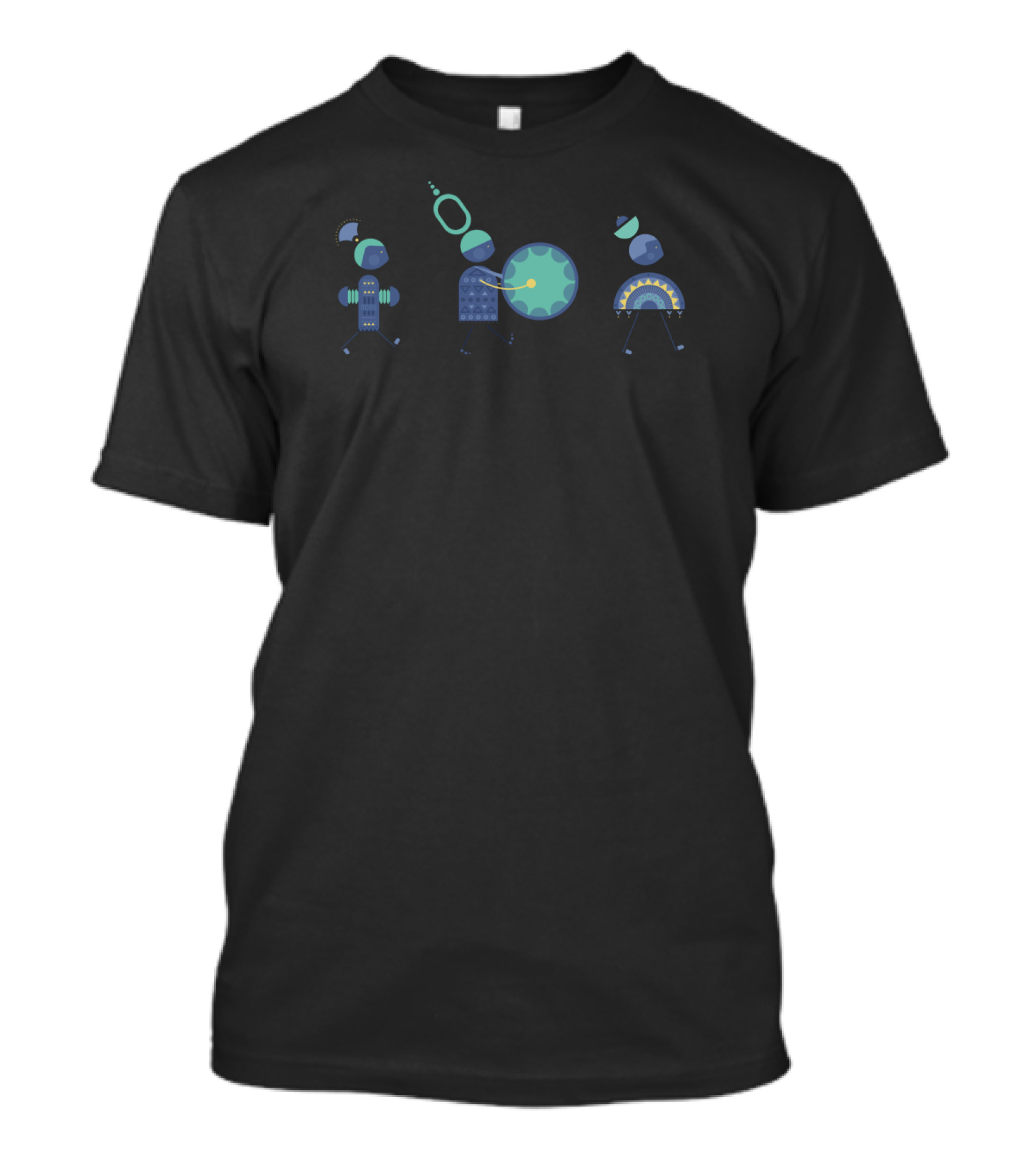 Marching Band Musical Parade Abstract Geometric Figures T-Shirt