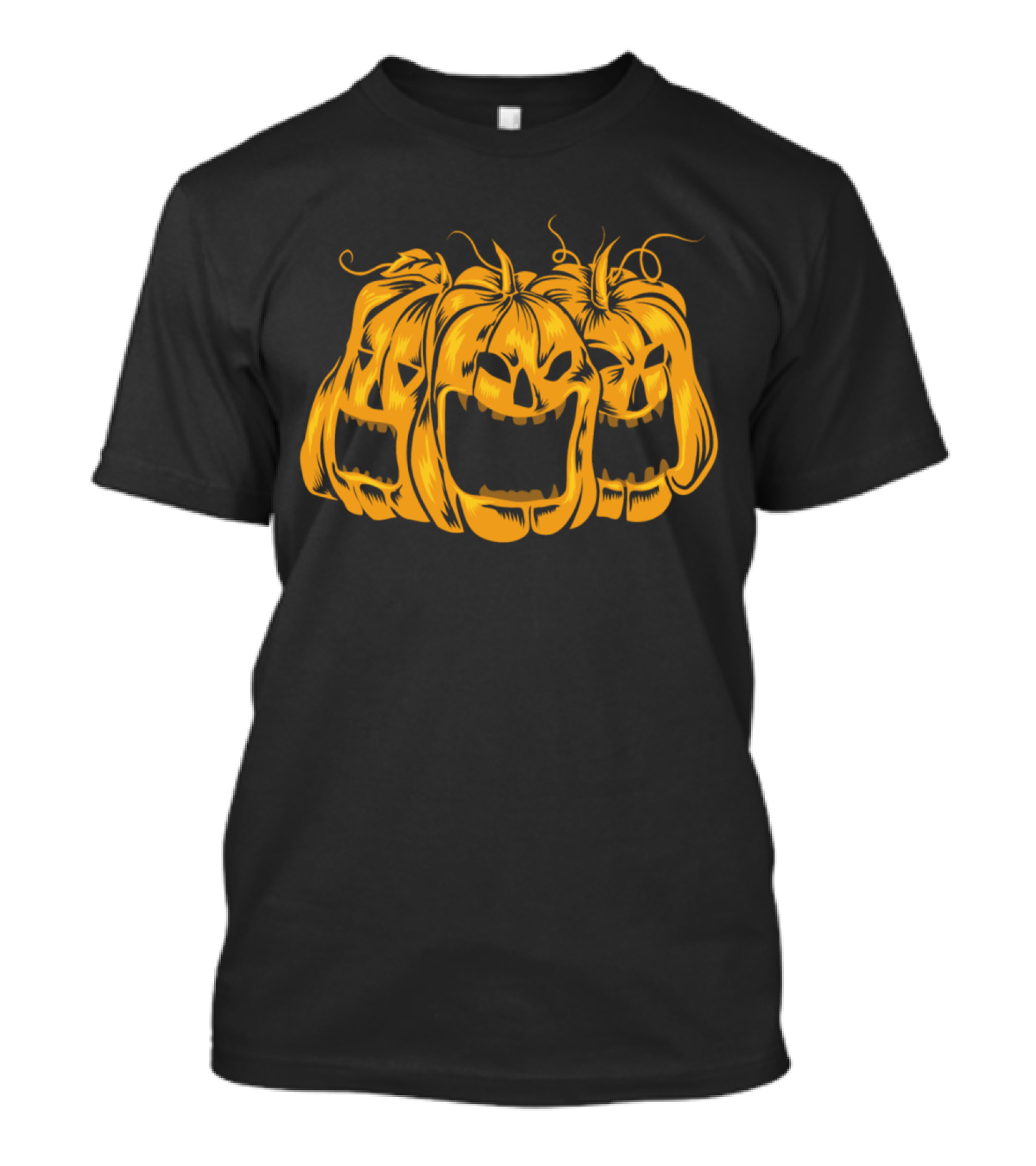 Scary Carved Jack-O'-Lantern Pumpkins Halloween T-Shirt