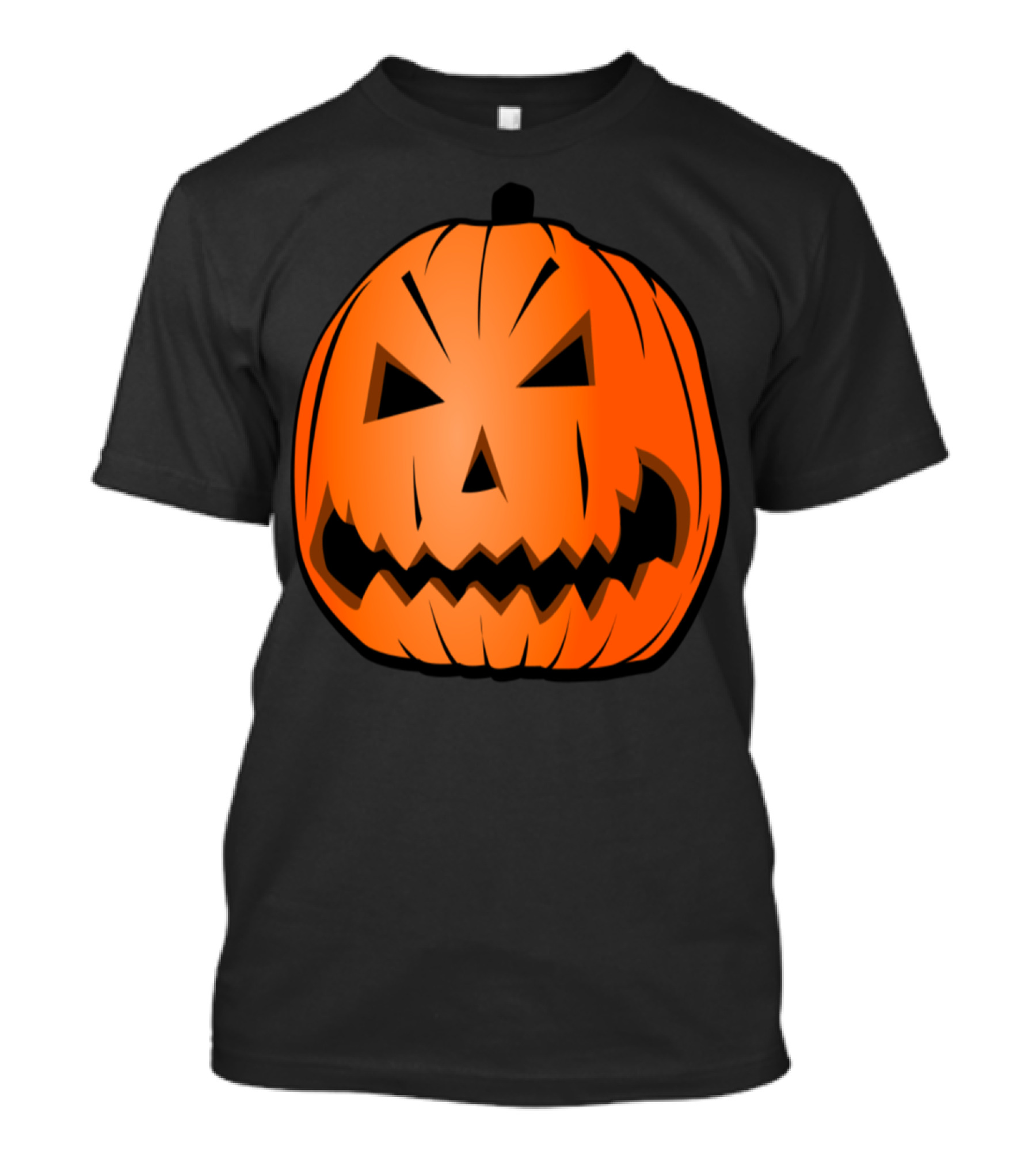 Halloween Pumpkin Head Jack-O-Lantern Grinning Face T-Shirt